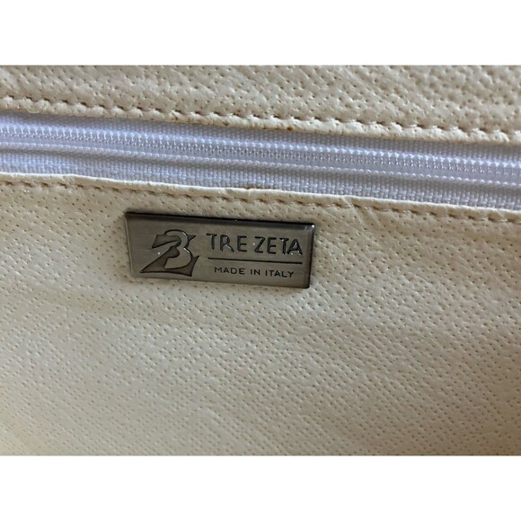 Tre Zeta Abstract Art Leather Crossbody Bag Italy VTG Y2K 90s - Picture 7 of 10